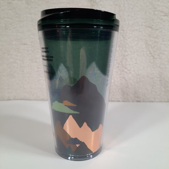 New Summer 2022 Starbucks Mountain Morning Cold Brew Tumbler - Picture 2 of 8